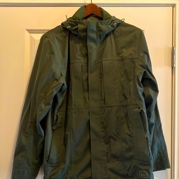 REI Jackets & Coats Rei Co Op E Elements Hooded Lined Rain Jacket